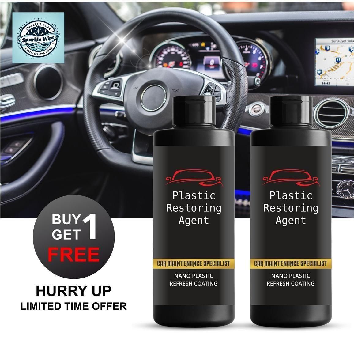 Plastic Revitalizing Coating Agent for Car 100ml (Pack of 2)